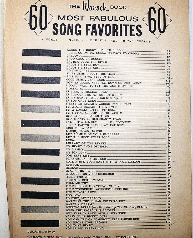 60 Most Fabulous Song Favorites