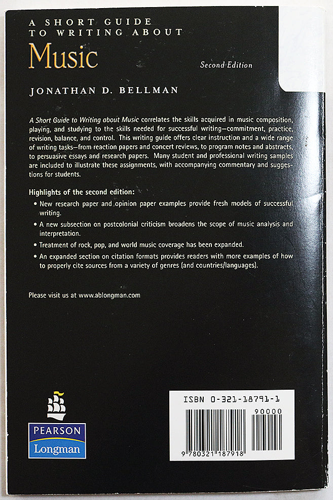 A Short Guide to Writing About Music (Second Edition)