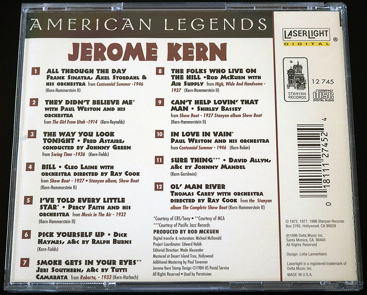 American Legends: Jerome Kern (CD)
