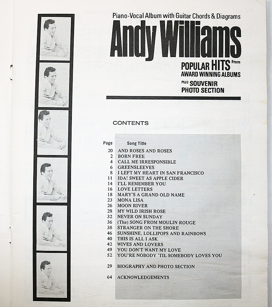 Andy Williams: Popular Hits from Award Winning Albums