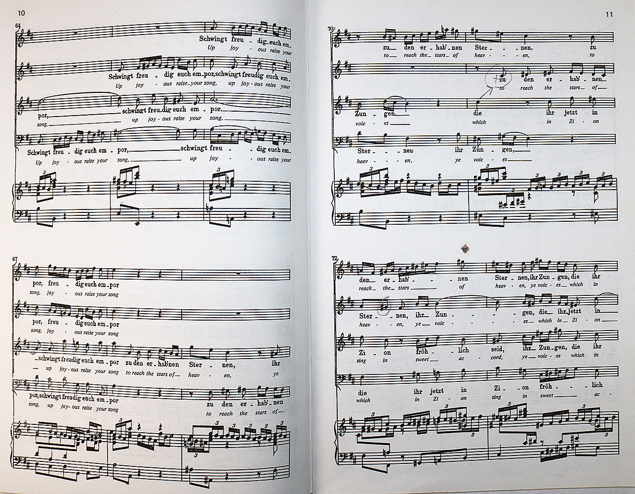 Bach: Cantata No. 36 - Schwingt freudig euch empor (Vocal Score)