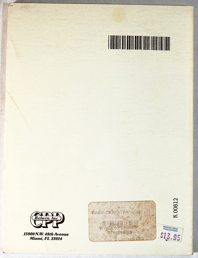 Bach: Cantatas Nos. 27-29 (Miniature Study Score)