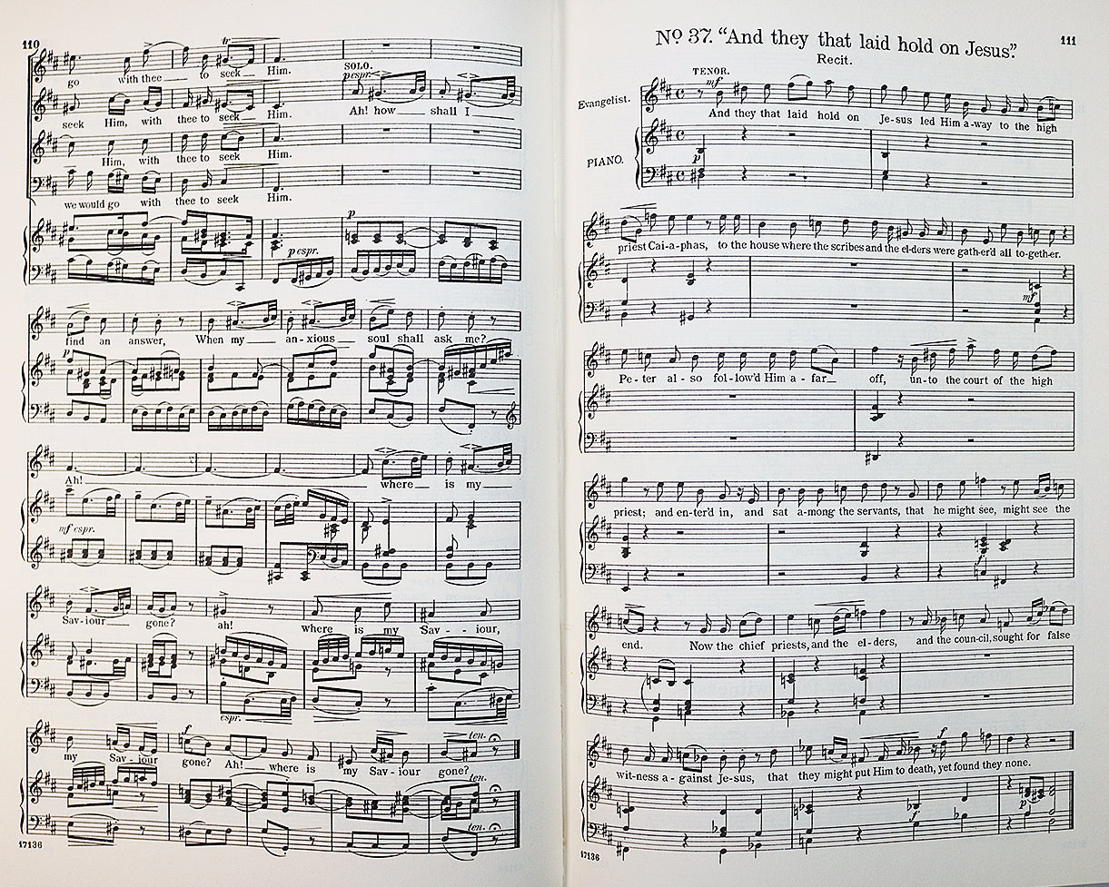 Bach: The Passion According to St. Matthew (Vocal Score)