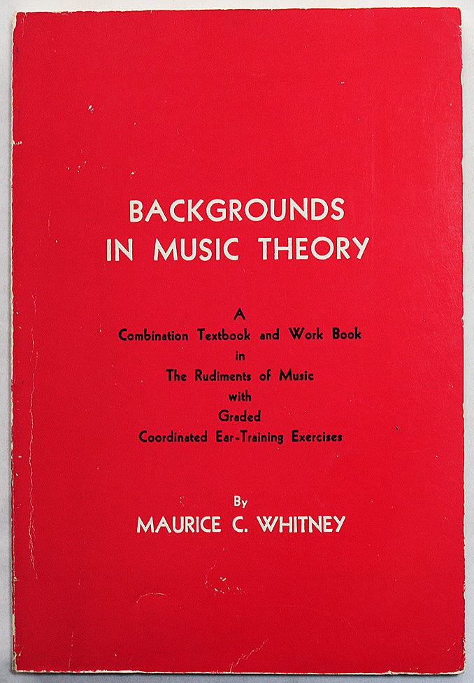 Backgrounds in Music Theory