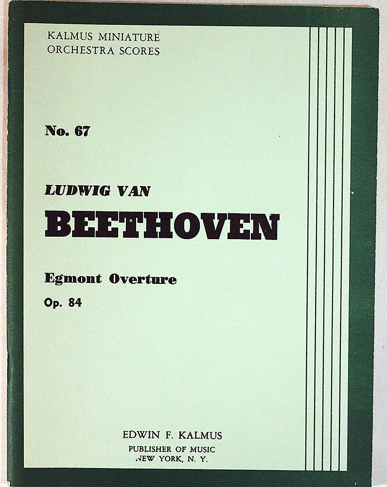 Beethoven: Egmont Overture, Op. 84 (Miniature Study Score)