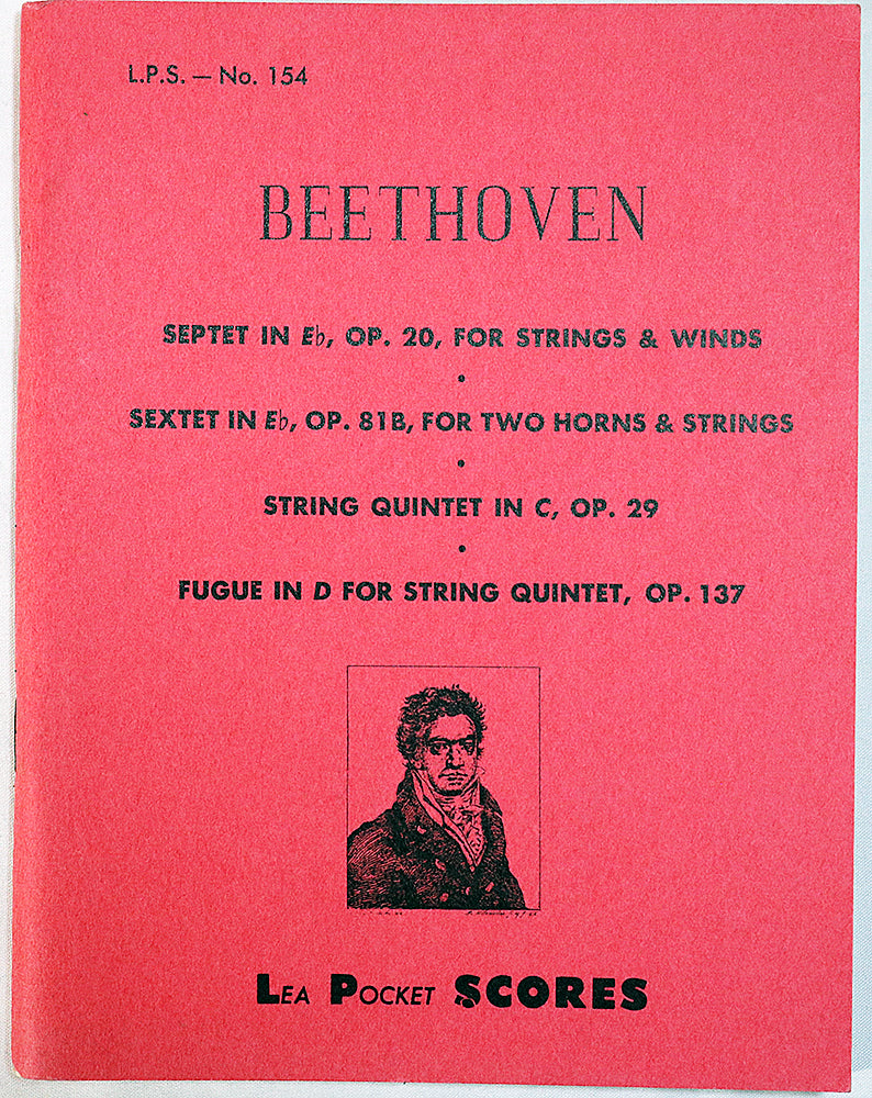 Beethoven: Septet in E-flat, Sextet in E-flat, String Quintet in C and Fugue in D for String Quintet (Lea Pocket Score)