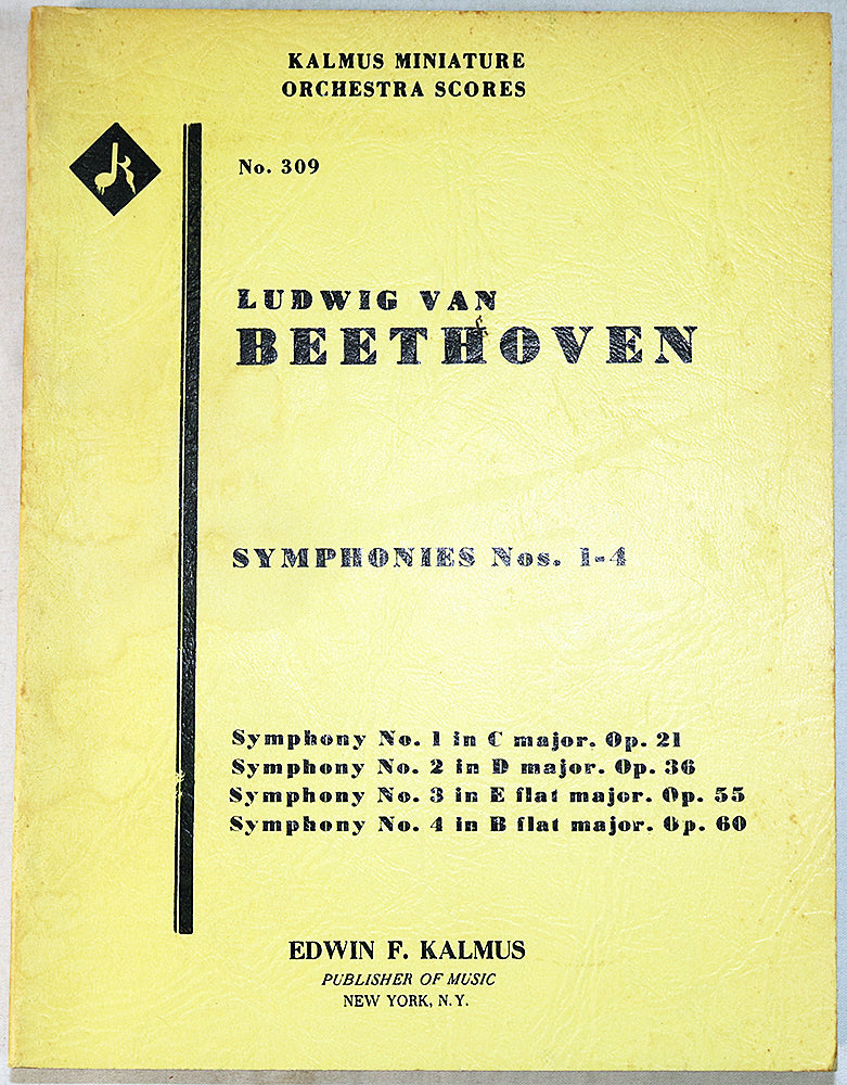Beethoven: Symphonies Nos. 1-4 (Miniature Study Score)