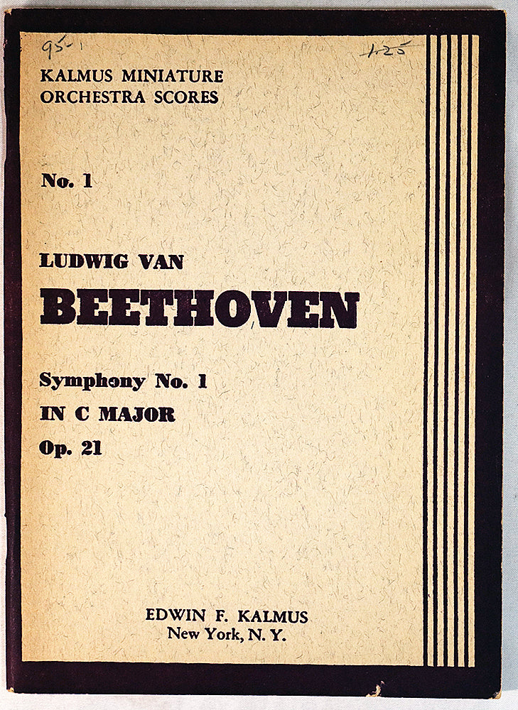 Beethoven: Symphony No. 1 in C Major, Op. 21 (Miniature Study Score)