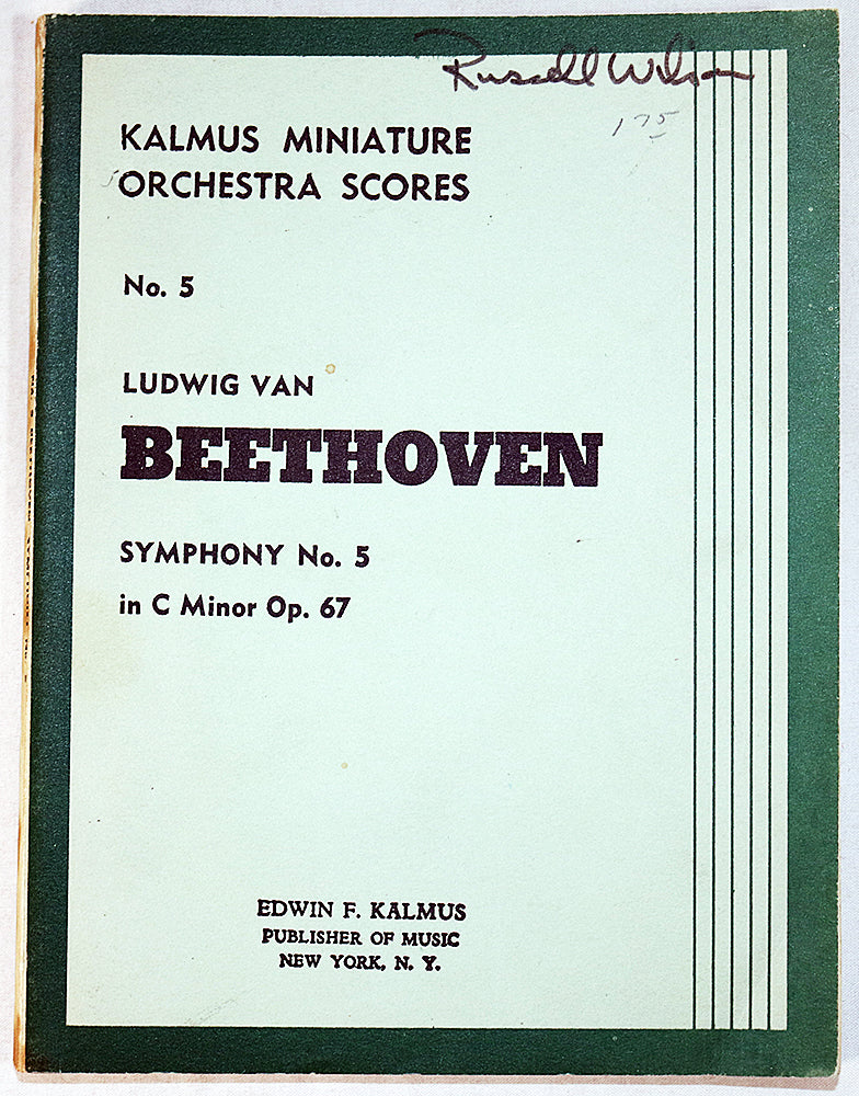 Beethoven: Symphony No. 5 in C Minor, Op. 67 (Miniature Study Score)