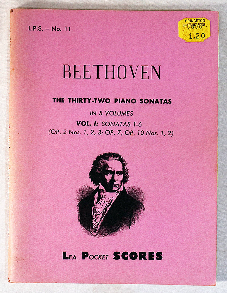 Beethoven: The Thirty-Two Piano Sonats in 5 Volumes - Vol. 1: Sonatas 1-6 (Lea Pocket Score)