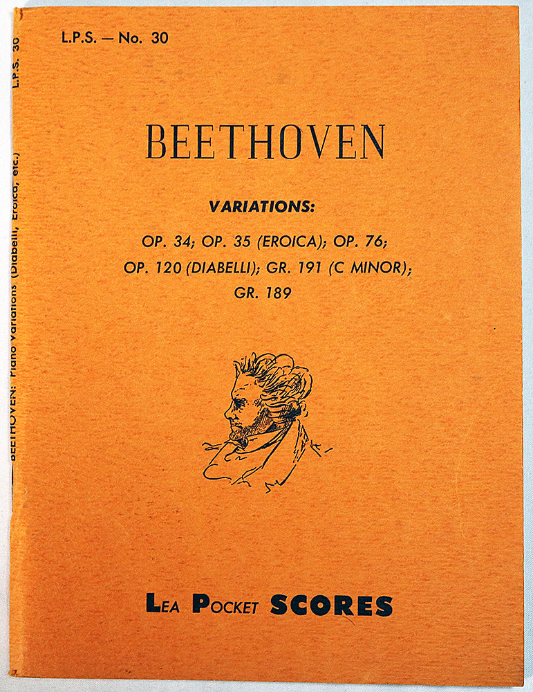 Beethoven: Variations for Piano (Lea Pocket Score)