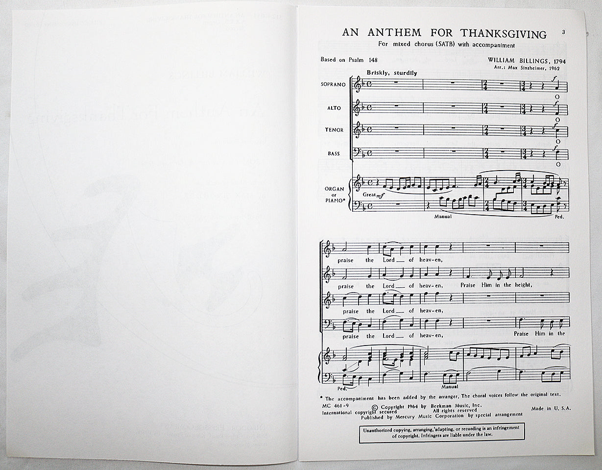An Anthem for Thanksgiving (Choral Octavo)