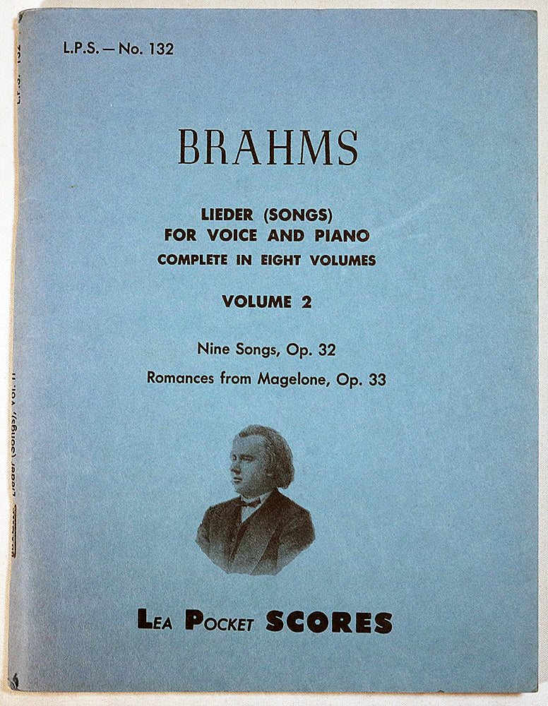 Brahms: Lieder (Songs) for Voice and Piano, Volume 2 (Lea Pocket Score)
