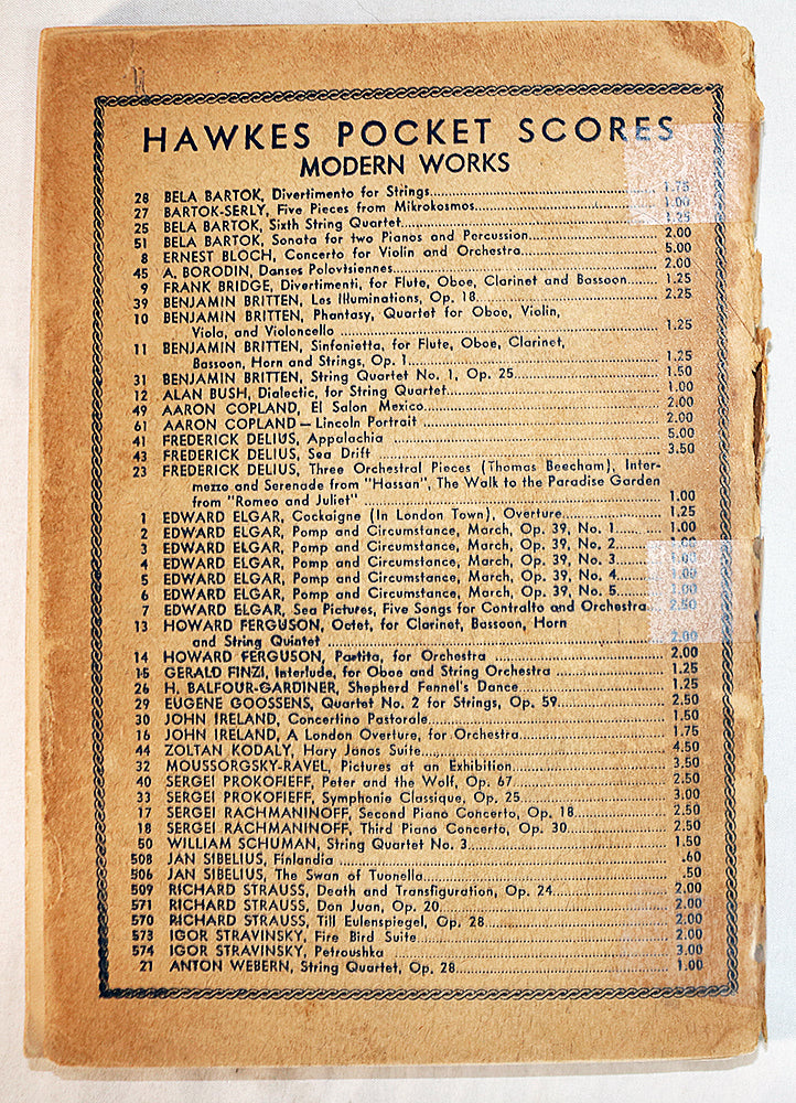 Brahms: Symphony No. 4, Op. 98 (Miniature Study Score)