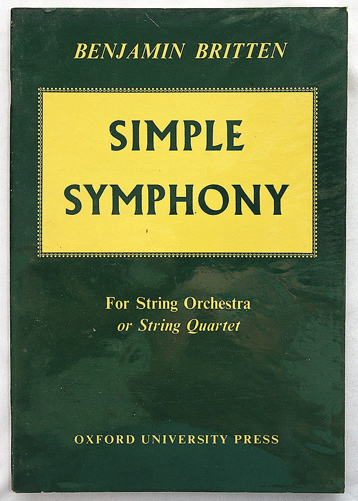 Britten: Simple Symphony (Miniature Study Score)