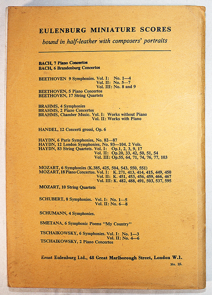 Bruckner: Symphony No. 9 in D Minor (Miniature Study Score)