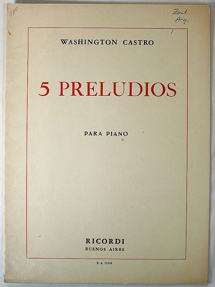 Castro: 5 Preludes for Piano