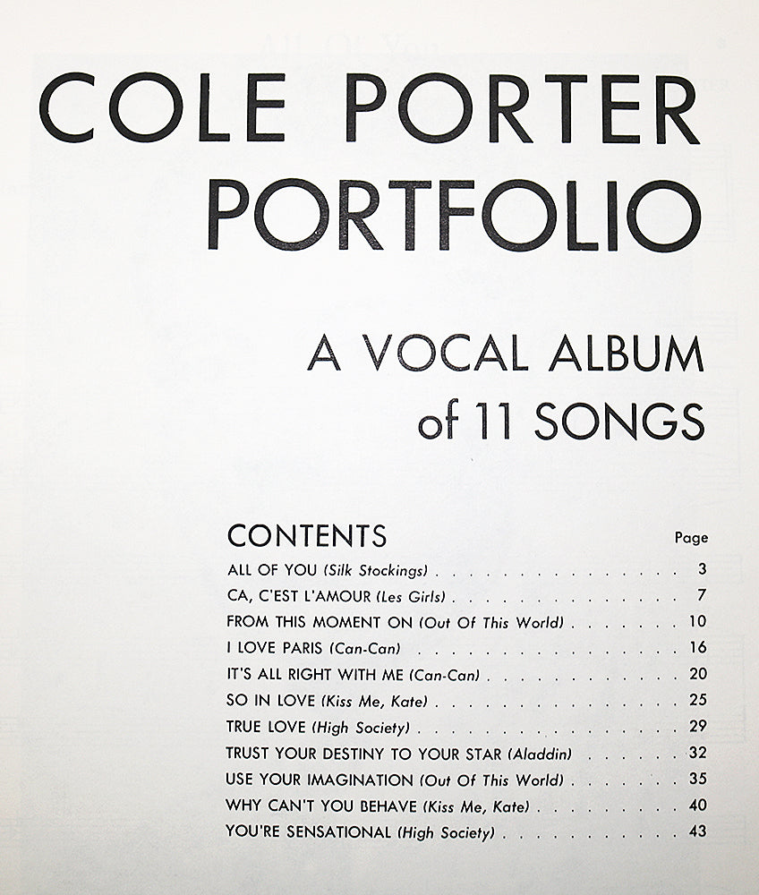 Cole Porter Portfolio