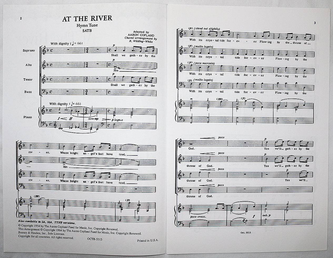 At The River (Choral Octavo)