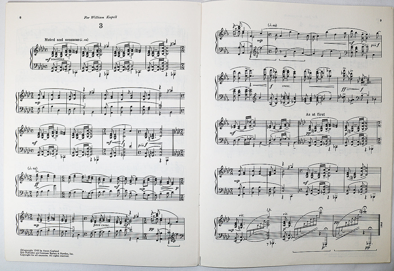 Copland: Four Piano Blues