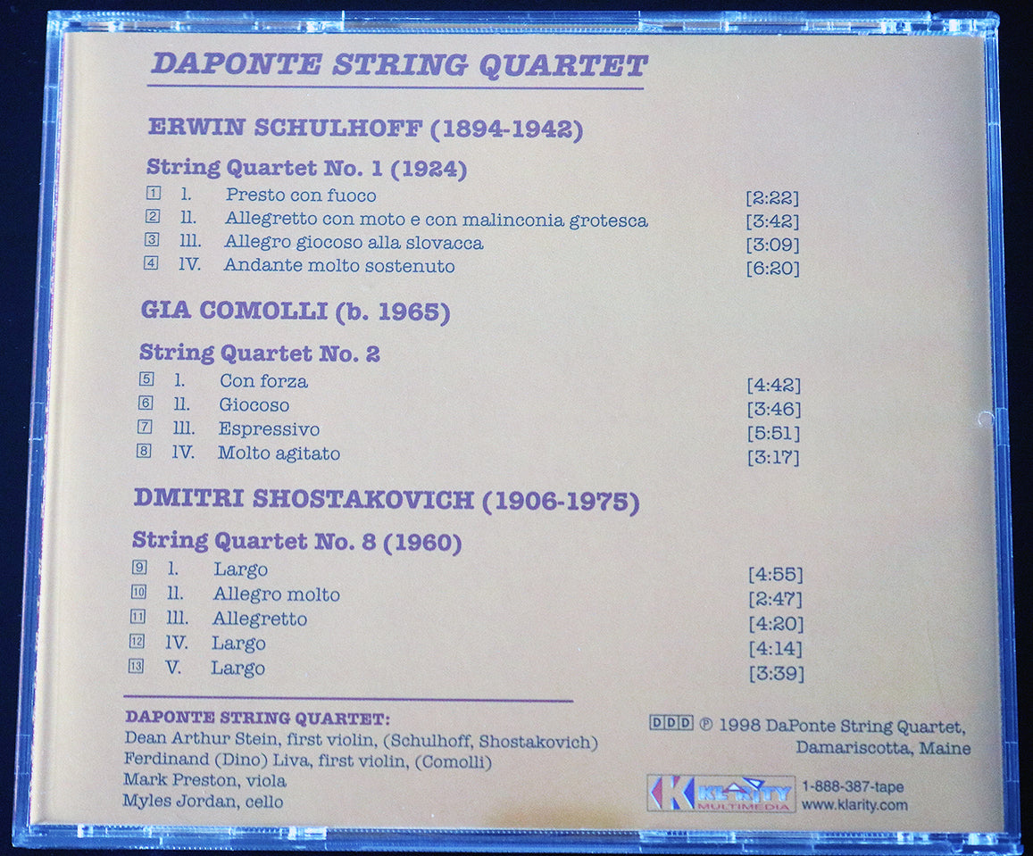 DaPonte String Quartet (CD)