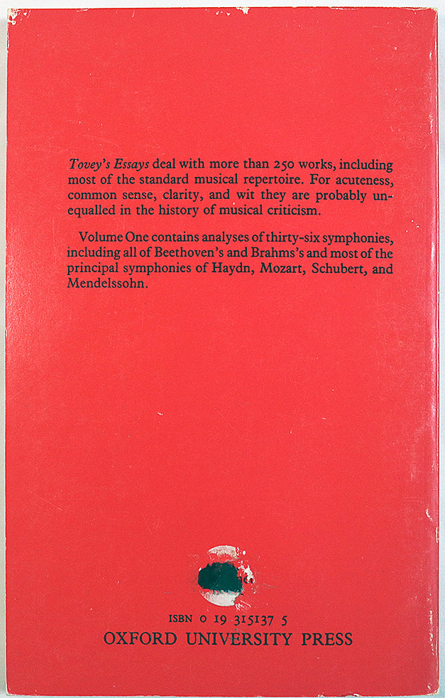 Essays in Musical Analysis, Volume 1: Symphonies 1