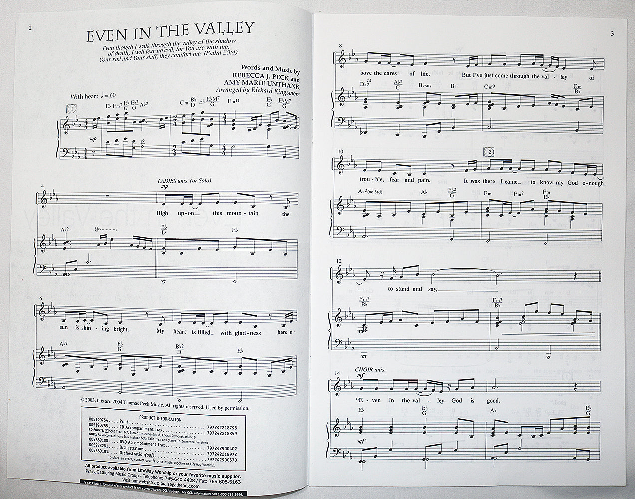 Even in the Valley (Choral Octavo)