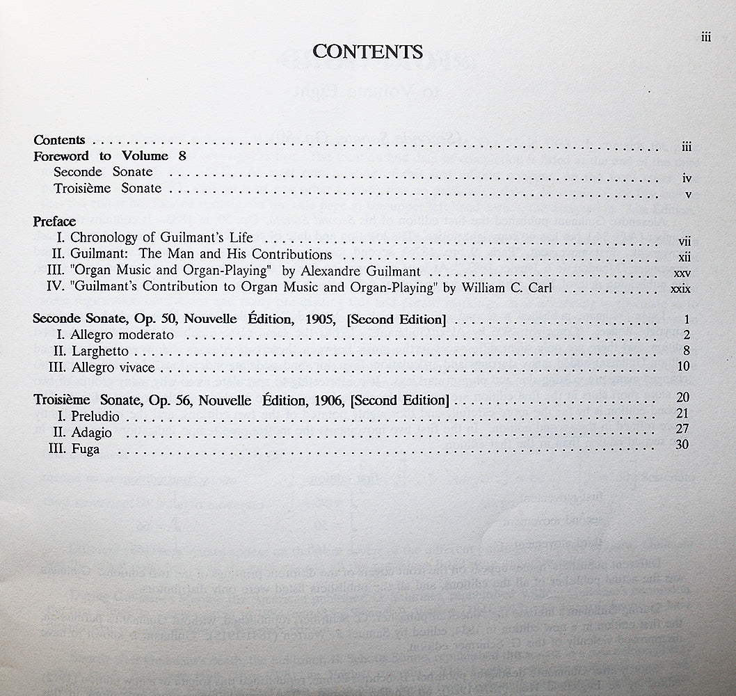 The Organ Music of Alexandre Guilmant, Volume VIII, 2nd & 3rd Sonata