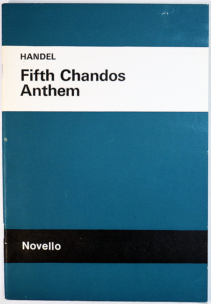 Handel: Fifth Chandos Anthem (Vocal Score)