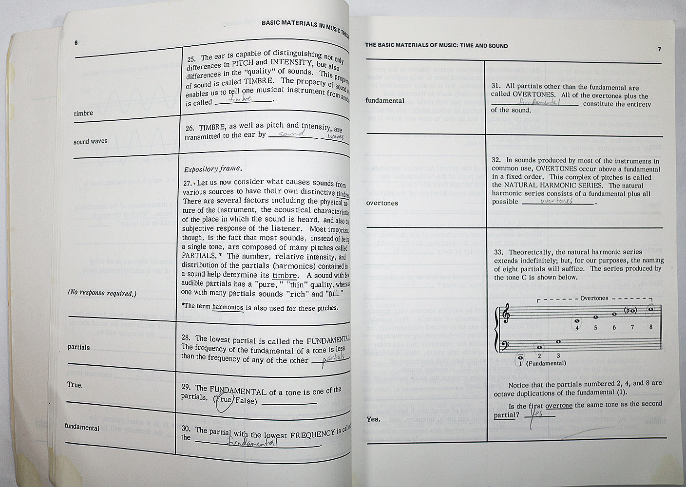 Basic Materials in Music Theory: A Programed Course (Fifth Edition)