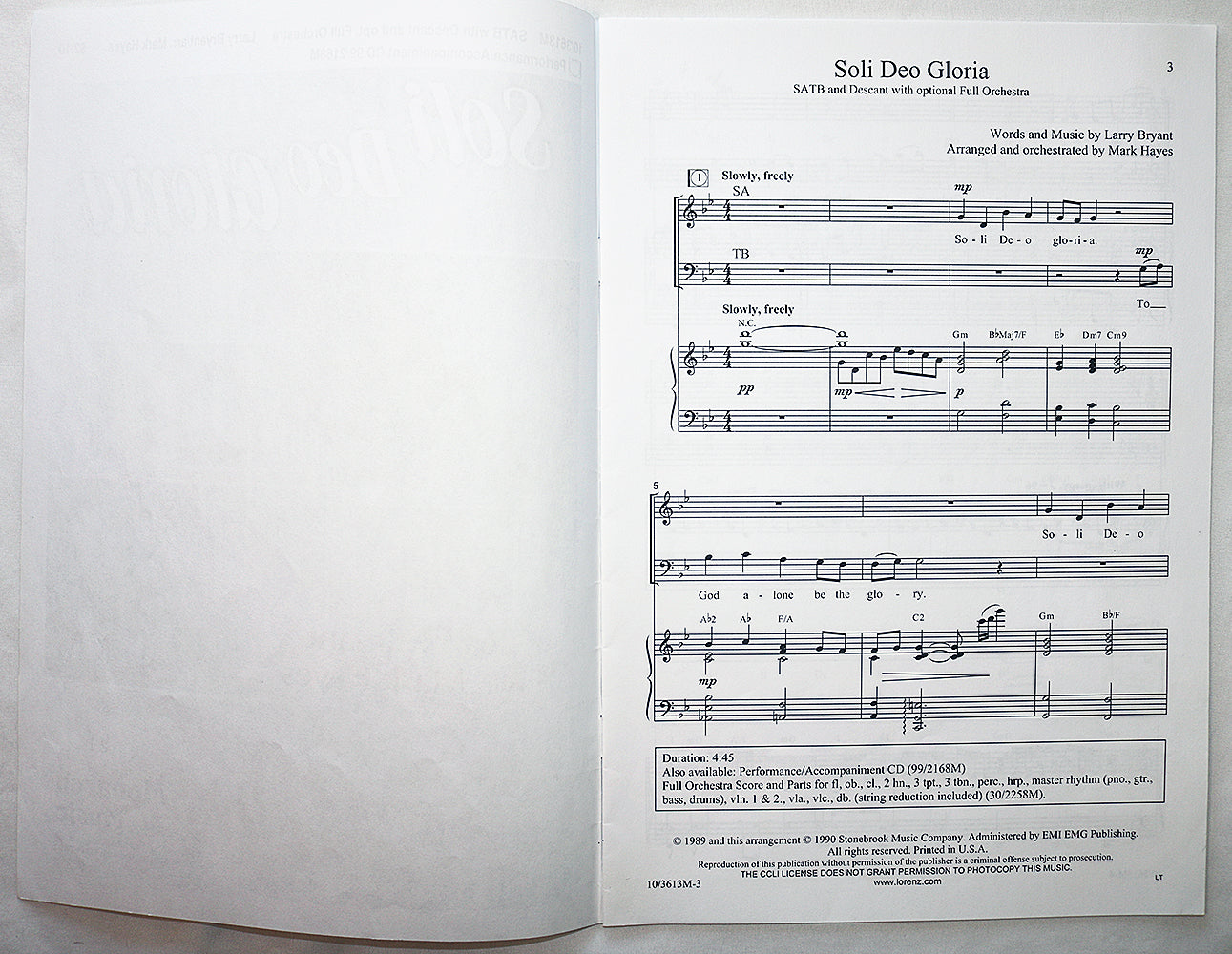 Soli Deo Gloria (Choral Octavo)
