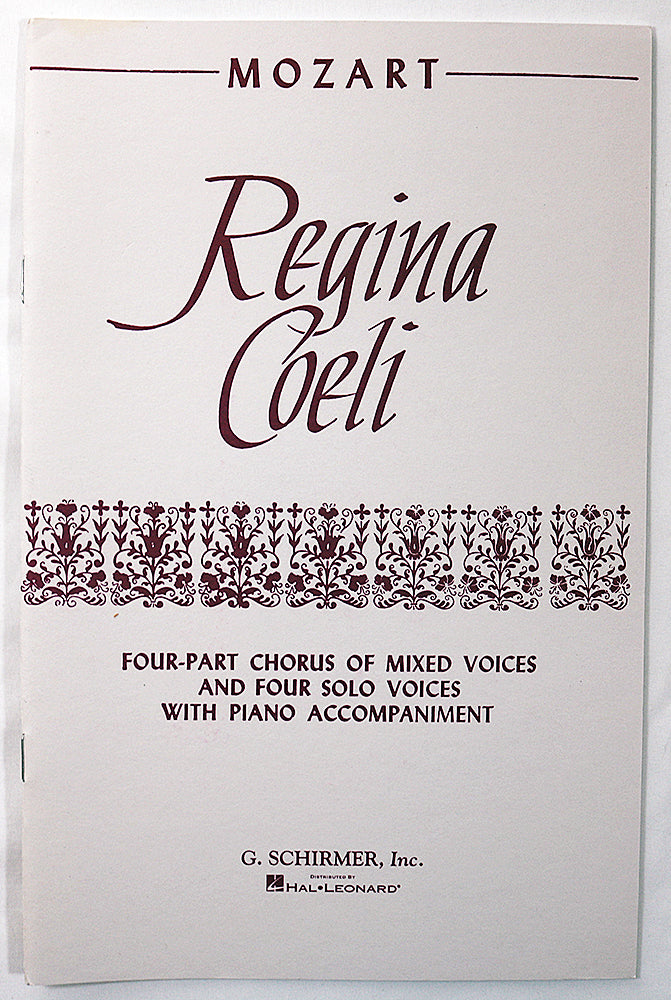 Mozart: Regina Coeli (Choral Book)
