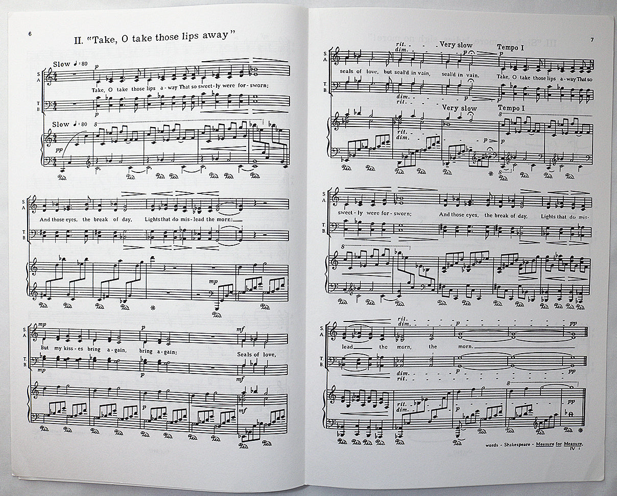 Diemer: Three Madrigals (Choral Octavo)