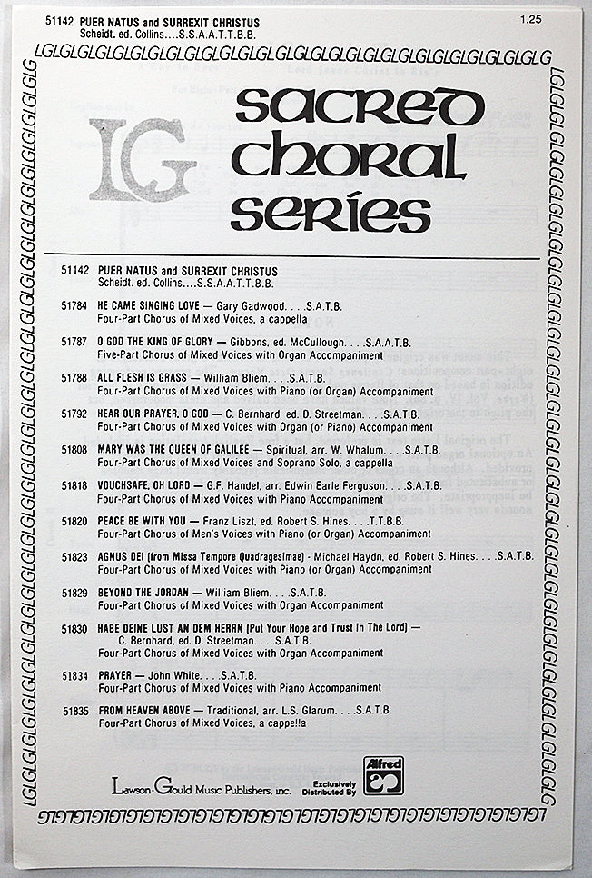 Scheidt: Puer Natus and Surrexit Christus (Choral Octavo)