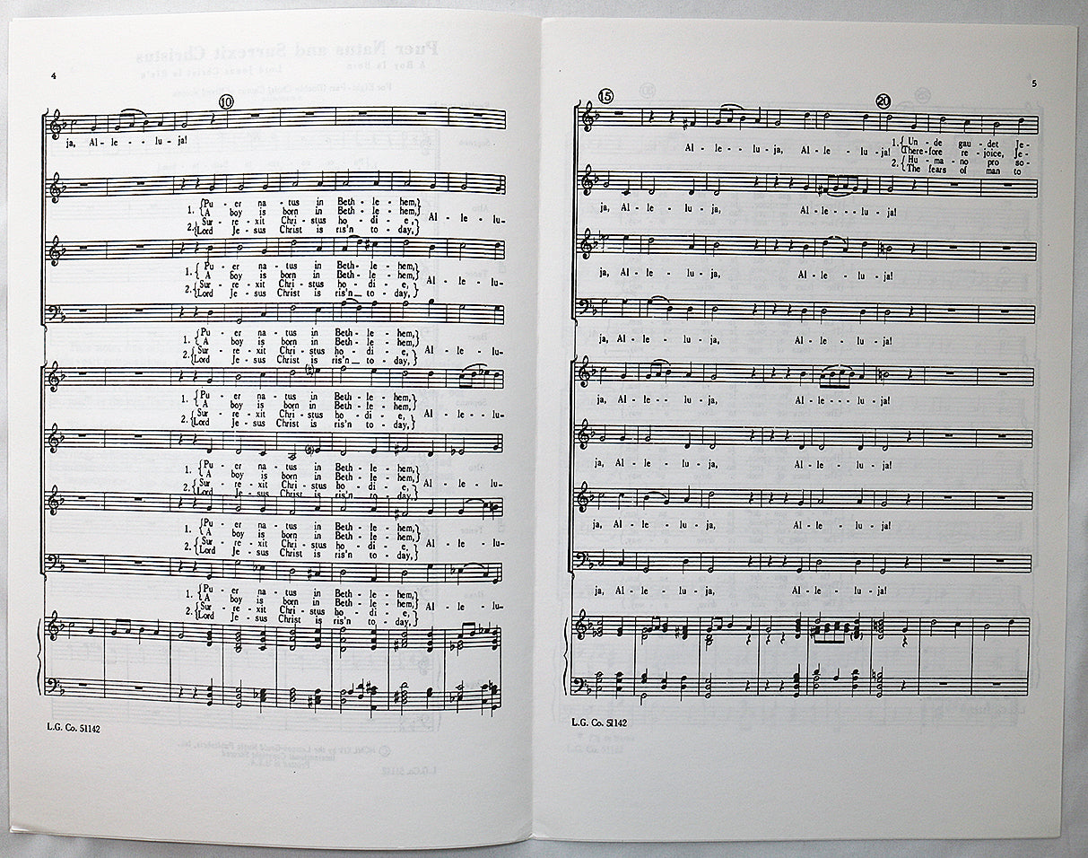 Scheidt: Puer Natus and Surrexit Christus (Choral Octavo)