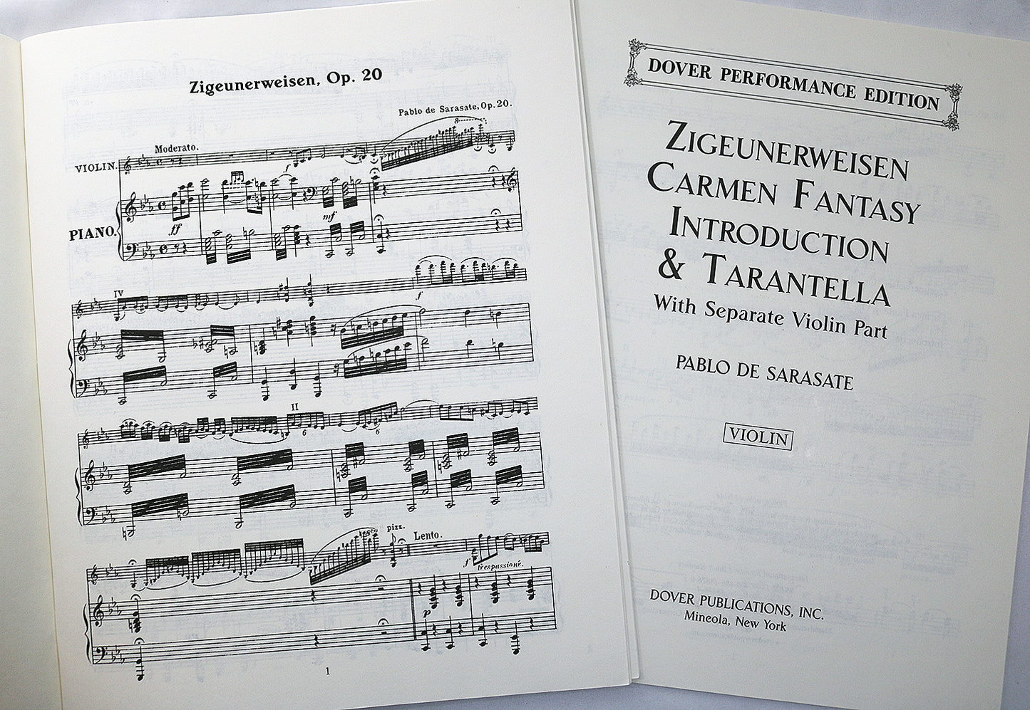 Sarasate: Zigeunerweisen, Carmen Fantasy, Introduction & Tarantella