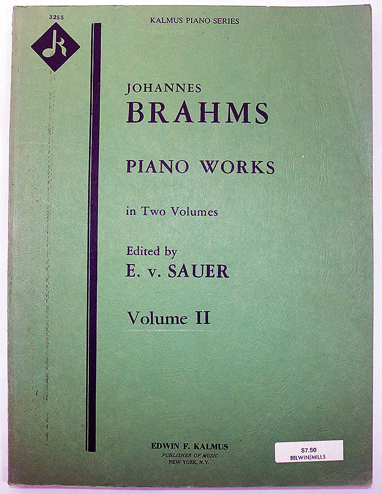 Brahms: Piano Works in Two Volumes, Volume II