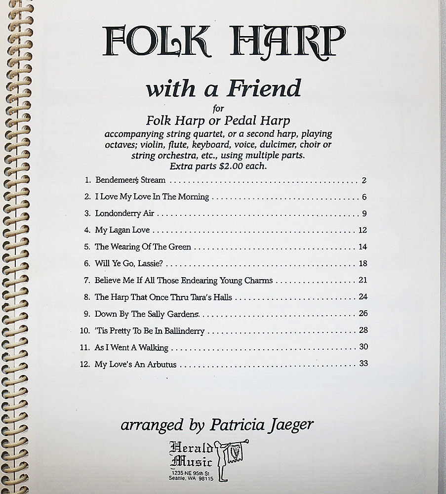 Folk Harp with a Friend (for Folk Harp or Pedal Harp)