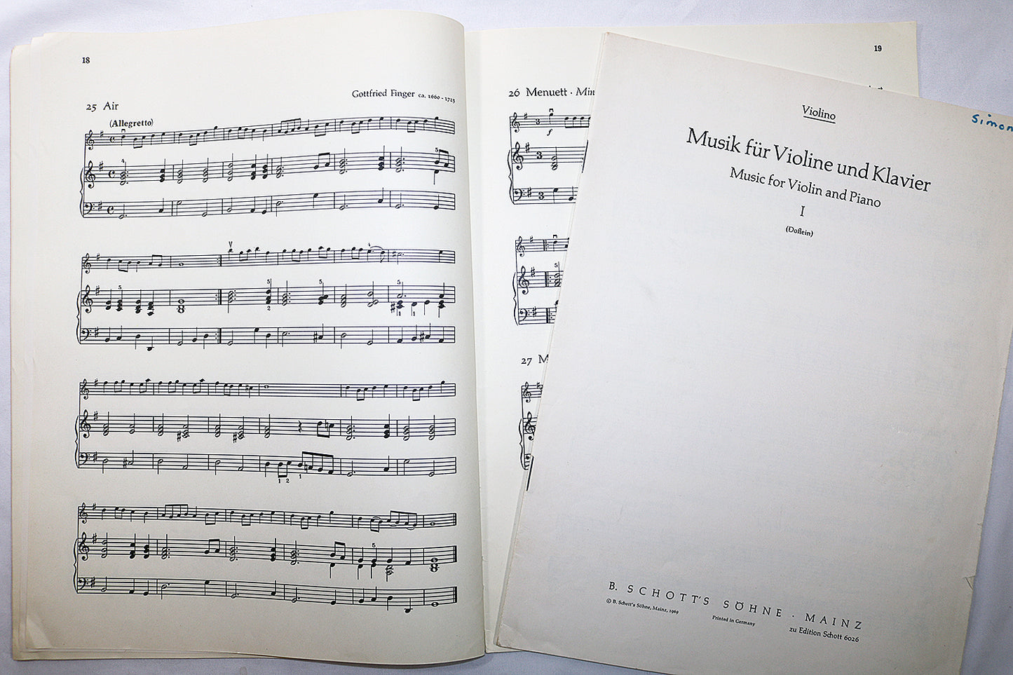 Musik für Violine und Klavier I