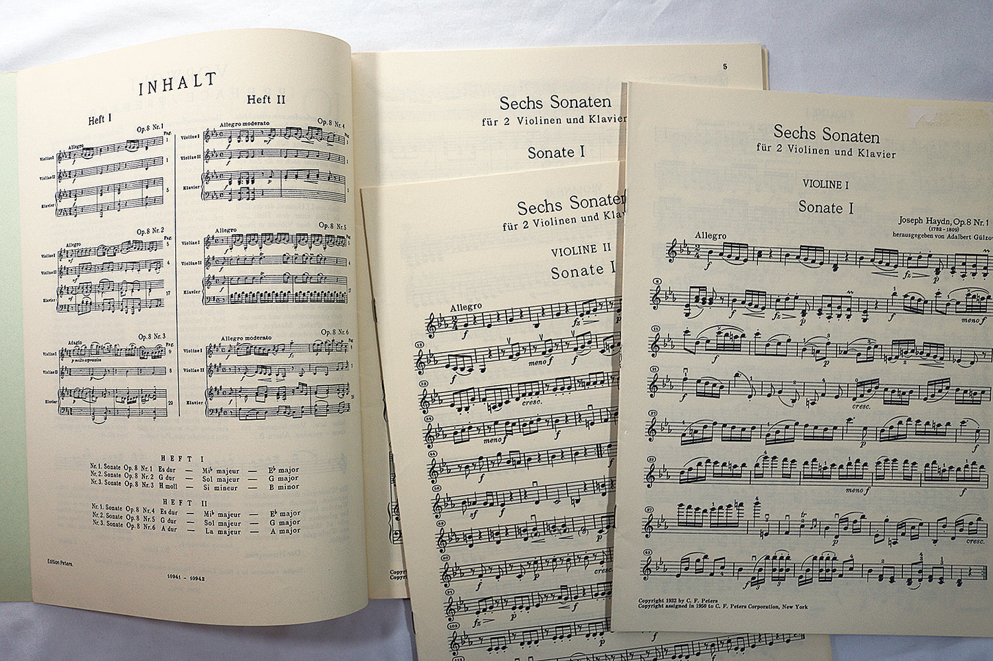 Haydn: Sonatas for 2 Violins and Piano, Op. 8, Nos. 1–3