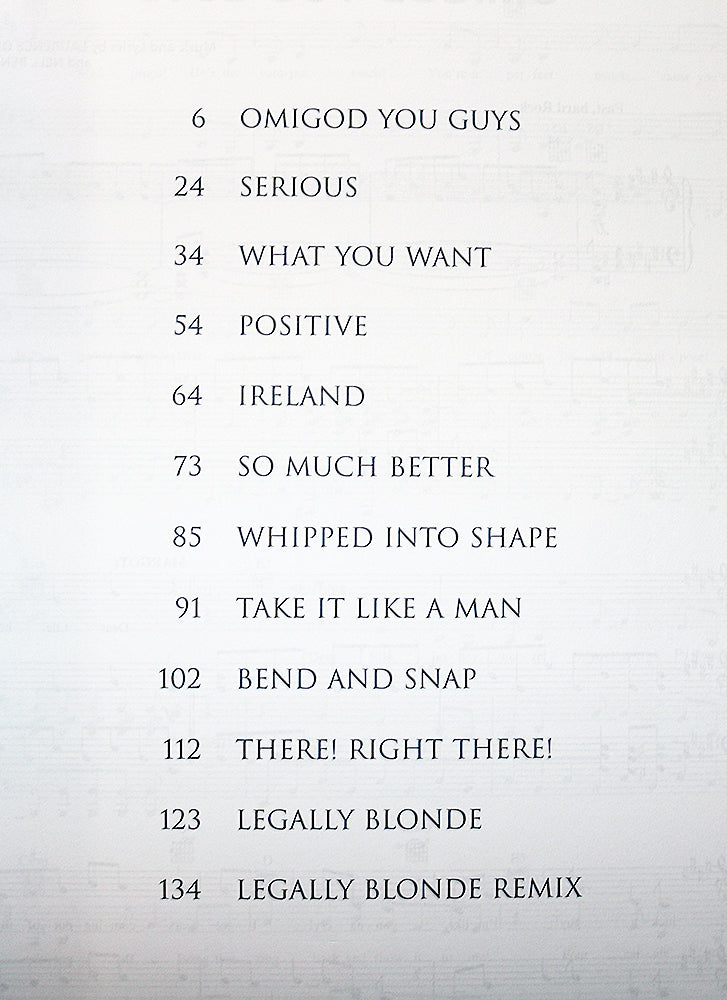 Legally Blonde, The Musical (Piano/Vocal Selections)