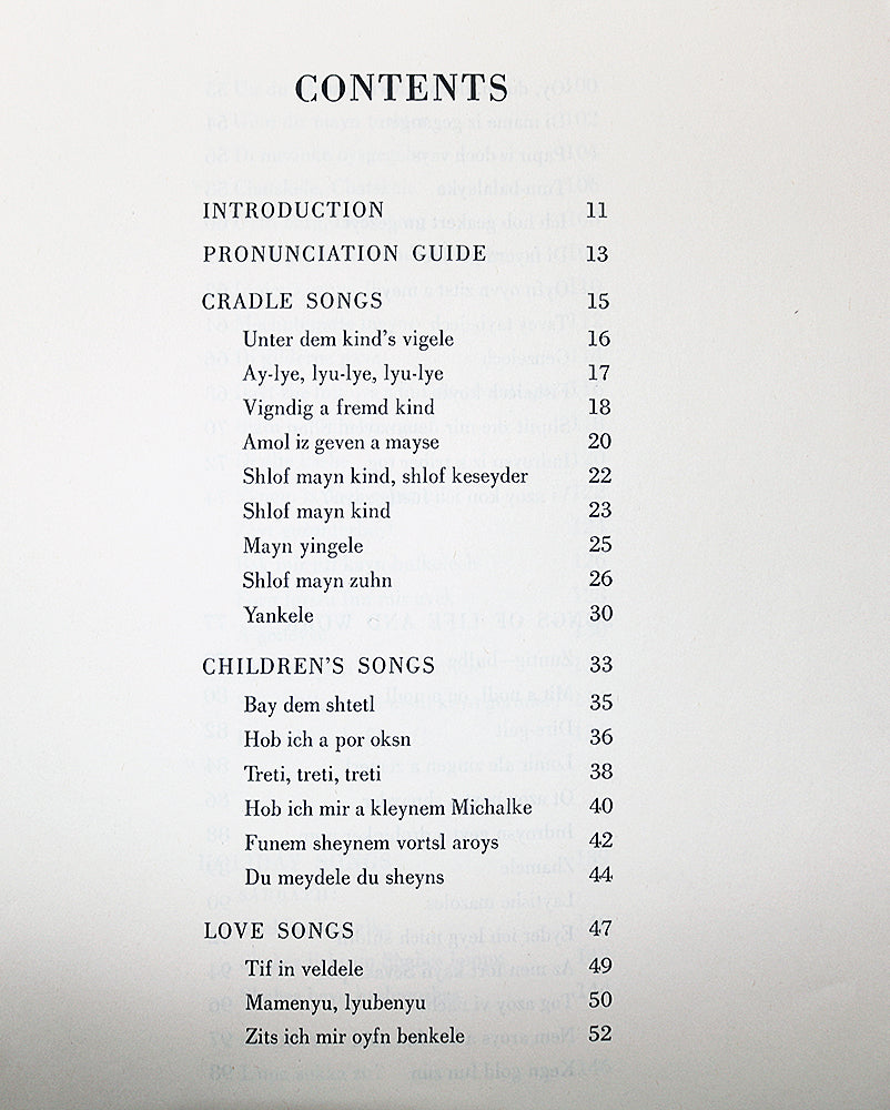 A Treasury of Jewish Folksongs
