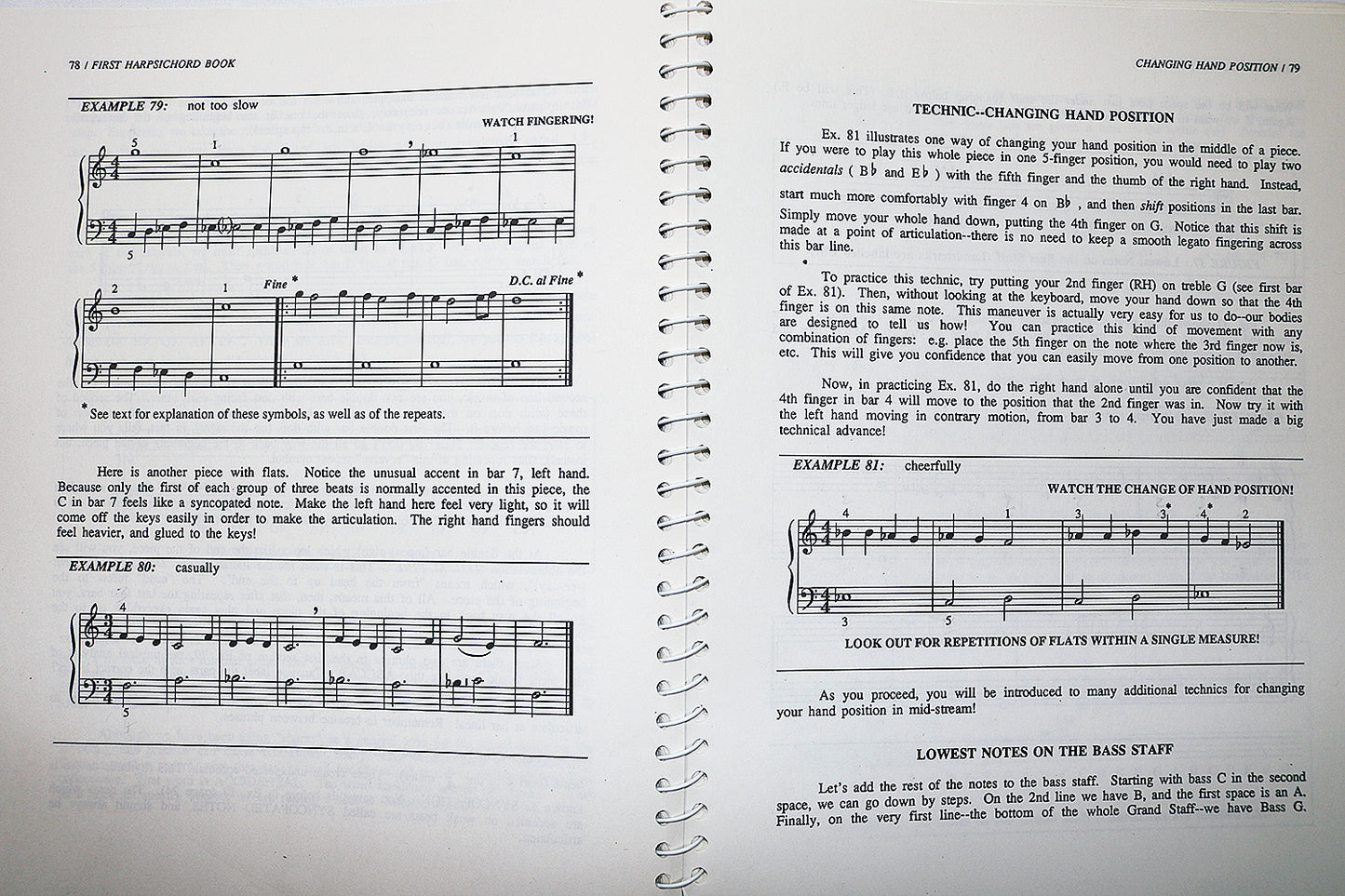 Starting on the Harpsichord: A First Book for the Beginner (Spiral Bound Edition)