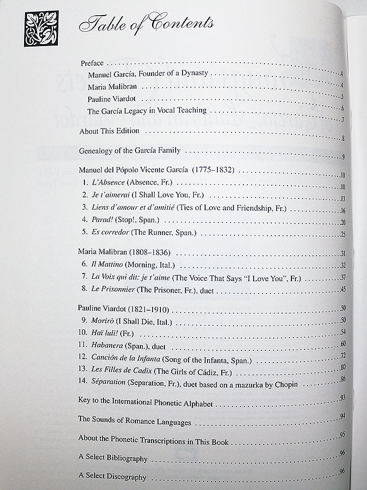 Songs and Duets of Garcia, Malibran and Viardot (High Voice)