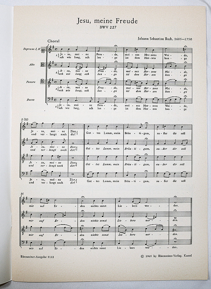 Jesu, Meine Freude, BWV 227 (Choral Octavo)