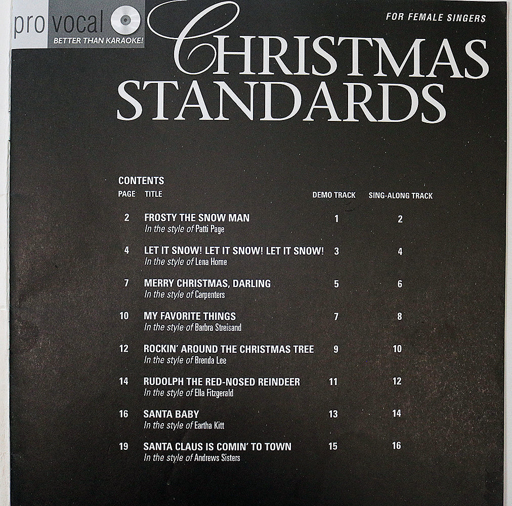 Christmas Standards for Female Singers (CD included)