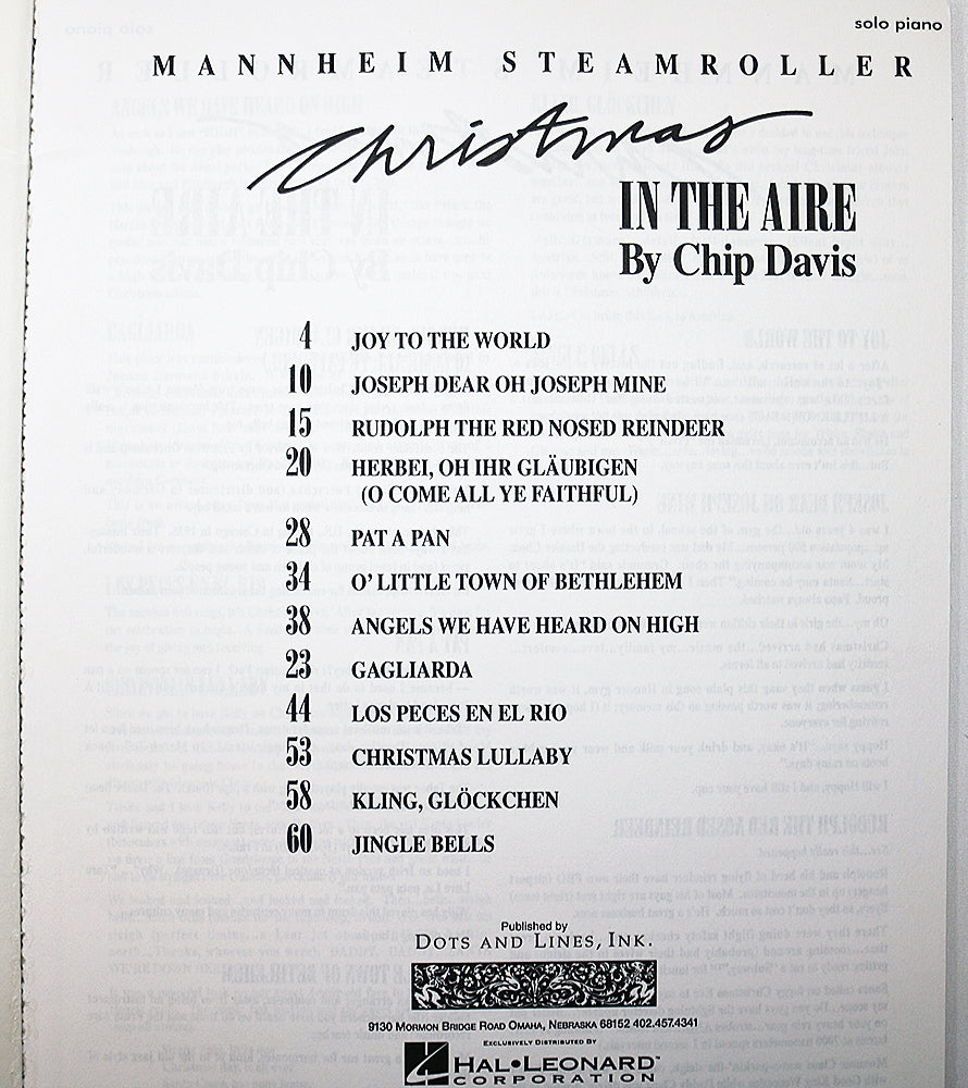 Mannheim Steamroller: Christmas In The Aire (Solo Piano)