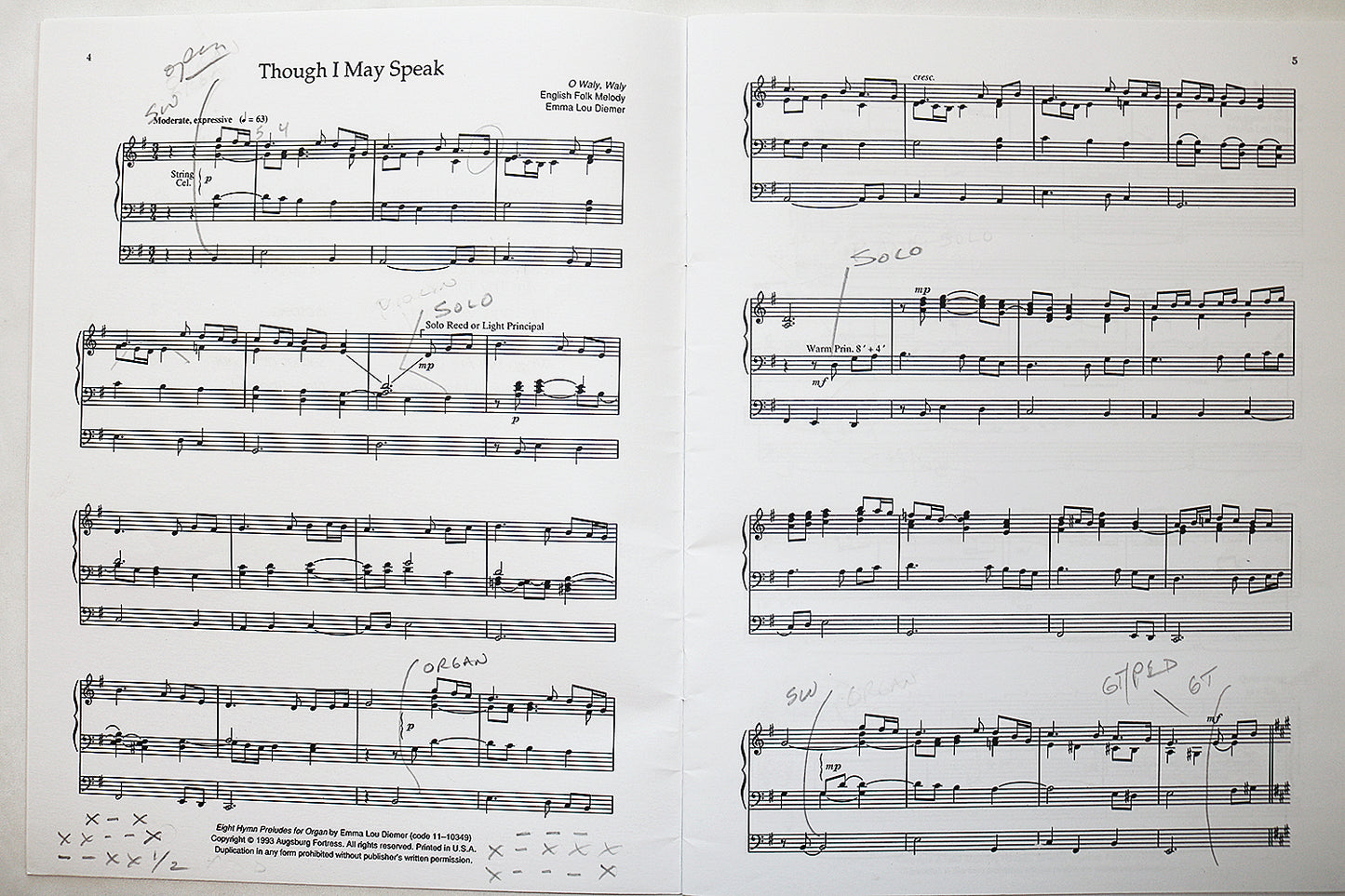 Diemer: Eight Hymn Preludes for Organ