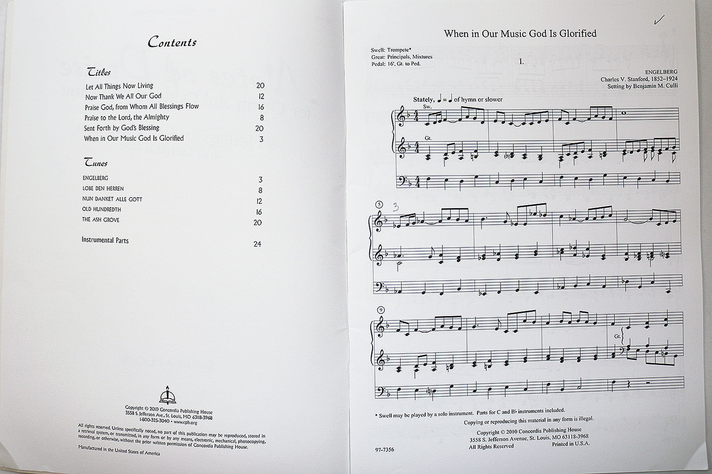 Notes of Praise for Organ and Optional Instrument