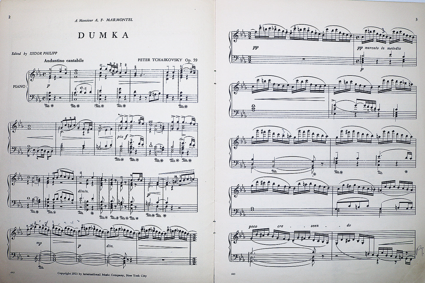 Tchaikovsky: Dumka - Concertpiece, Op. 59 for the Piano